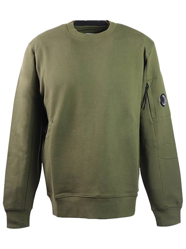 Diagonal Raised Fleece Sweatshirt Ivy Green - CP COMPANY - BALAAN 2