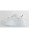 Oversized Leather Tab Low Top Sneakers White - ALEXANDER MCQUEEN - BALAAN 7
