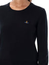 ORB Logo Knit Top Black - VIVIENNE WESTWOOD - BALAAN 4