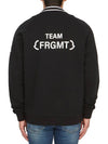 Fragment collab Varsity Fleece Cardigan Black - MONCLER - BALAAN 6