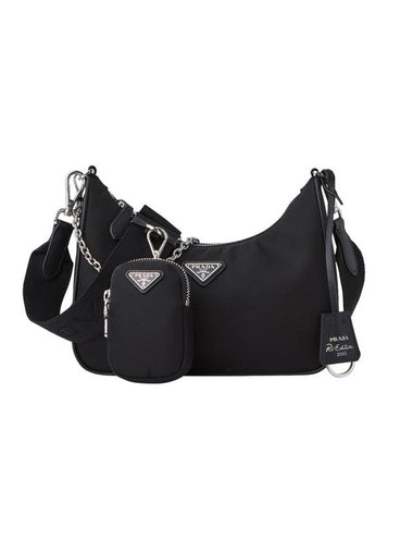 Re Edition 2005 Nylon Shoulder Bag Black - PRADA - BALAAN 1