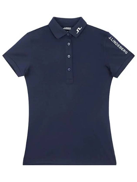 Women's Tour Tech Golf Polo Navy - J.LINDEBERG - BALAAN 2