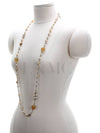 100th Anniversary Stone Long Necklace Pearl CC Logo Chain - CHANEL - BALAAN 2