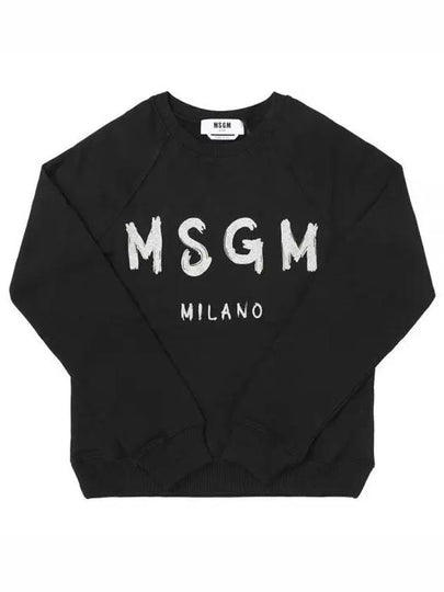 Logo Sweatshirt Black - MSGM - BALAAN 2