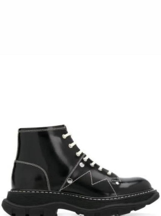 Tread Lace-Up  Worker Boots Black - ALEXANDER MCQUEEN - BALAAN 2