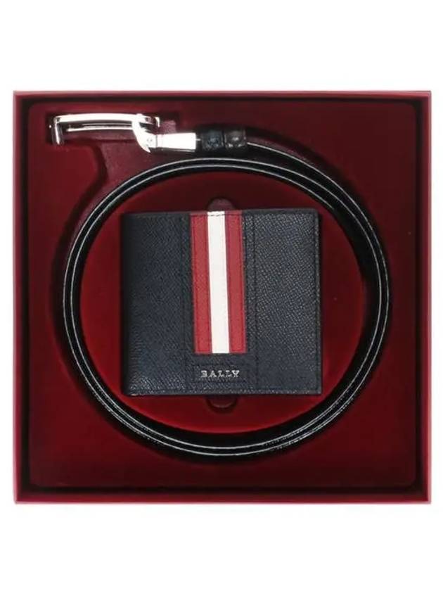 Gift Box TRS Wallet Belt Set Black - BALLY - BALAAN 2