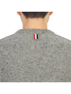 Donegal 4-Bar Striped Crew Neck Wool Knit Top Light Grey - THOM BROWNE - BALAAN 10