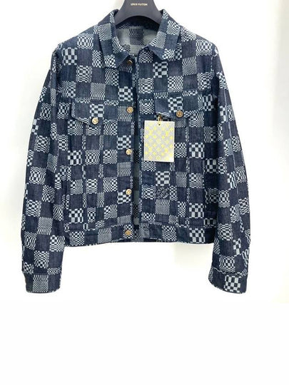 Damier distorted denim jacket - LOUIS VUITTON - BALAAN 2