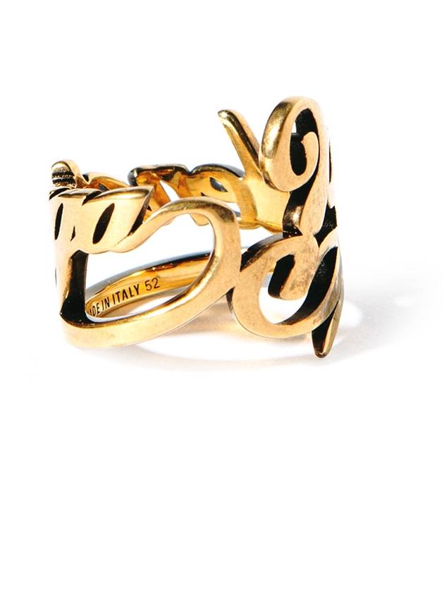 Typo Ring Gold - BALENCIAGA - BALAAN 6