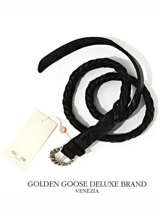 G24U807 A1 leather weaving belt - GOLDEN GOOSE - BALAAN 1