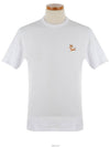 Chillax Fox Patch Classic Short Sleeve T-Shirt White - MAISON KITSUNE - BALAAN 3