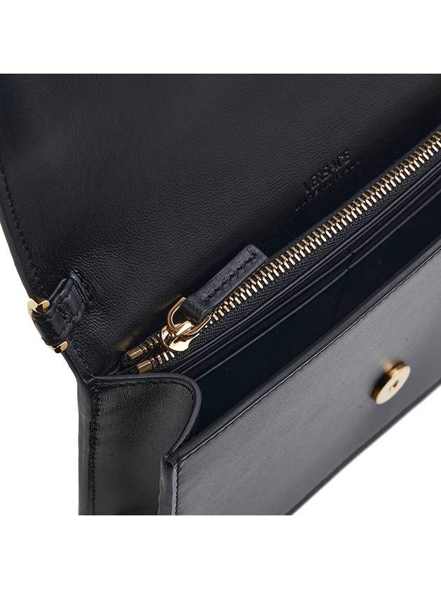 Greca goddess Gold Mini Calf Leather Shoulder Bag Black - VERSACE - BALAAN 9