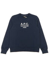 Women's Tina Logo Sweat Sweatshirt Navy - A.P.C. - BALAAN 2