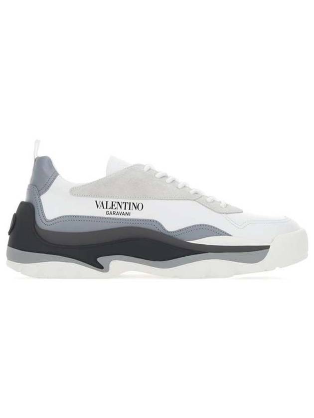 Gumboy Logo Low Top Sneakers White Charcoal - VALENTINO - BALAAN 2