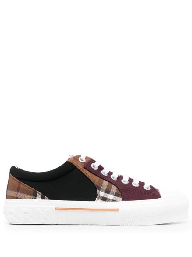 Vintage Check Cotton Low Top Sneakers Dark Birch Brown - BURBERRY - BALAAN 2