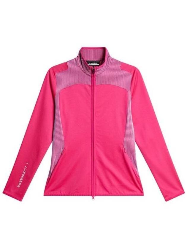 Women's Thelma Thermolight Mid-Layer Zip-Up Jacket Pink Peacock - J.LINDEBERG - BALAAN 1