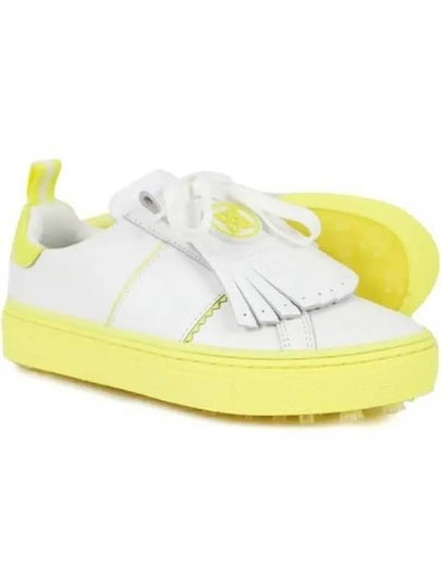 Contrast Accent Kiltie Durf Golf Spikeless Yellow White - G/FORE - BALAAN 2