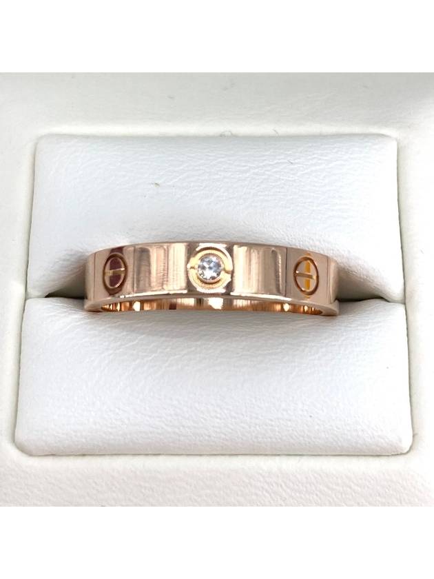 Love Ring 1P Diamond 55 Pink Gold - CARTIER - BALAAN 3