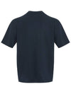 Men's Short Sleeve T-Shirt Dark Navy SW21ETS01DN - SOLEW - BALAAN 3