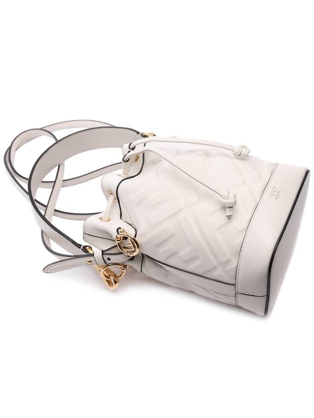 Mon Tresor FF Motif Leather Mini Bag White - FENDI - BALAAN 6