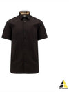 Organic Cotton Polo Shirt Black - BURBERRY - BALAAN 2