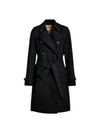 The Mid-length Kensington Heritage Trench Coat Midnight Blue - BURBERRY - BALAAN 2