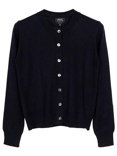 Marine Wool Cardigan Navy - A.P.C. - BALAAN 2