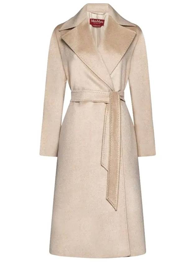 Max Mara Studio Women s Umido Belted Cashmere Coat Ecru 2416011101600 005 - S MAX MARA - BALAAN 1