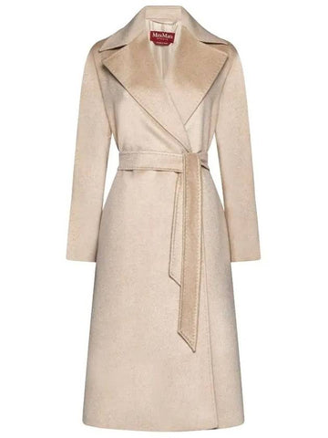 Max Mara Studio Women s Umido Belted Cashmere Coat Ecru 2416011101600 005 - S MAX MARA - BALAAN 1