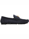 Medusa Classic Suede Driving Shoes Navy - VERSACE - BALAAN 2