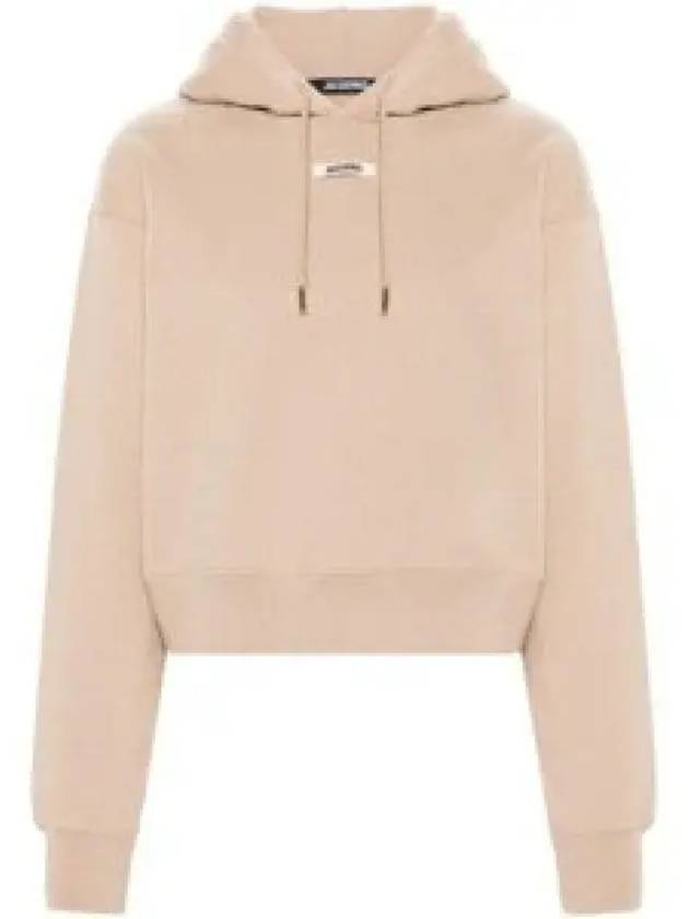 Le Sweatshirt Gros Grain Cotton Hoodie Beige - JACQUEMUS - BALAAN 2