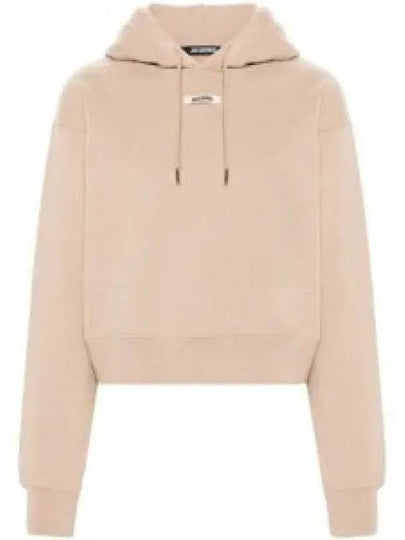 Le Sweatshirt Gros Grain Cotton Hoodie Beige - JACQUEMUS - BALAAN 2