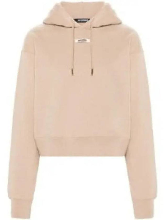 Le Sweatshirt Gros Grain Cotton Hoodie Beige - JACQUEMUS - BALAAN 2