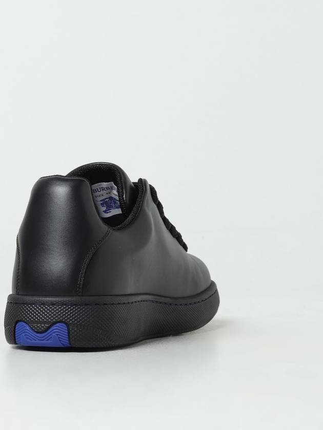 EKD Embossed Logo Leather Low-Top Sneakers Black - BURBERRY - BALAAN 4