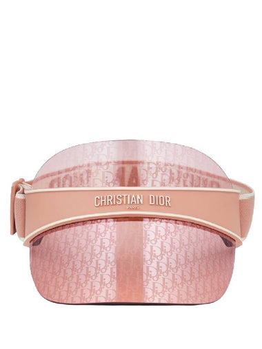 Logo Club V1U Oblique Visor Hat Pink - DIOR - BALAAN 1