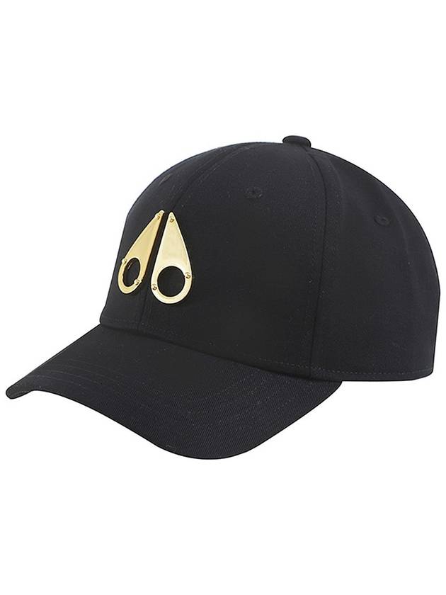 Metal Logo Icon Gold Ball Cap Black - MOOSE KNUCKLES - BALAAN 2