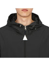 Moyse Logo Zip-Up Hoodie Black - MONCLER - BALAAN 7