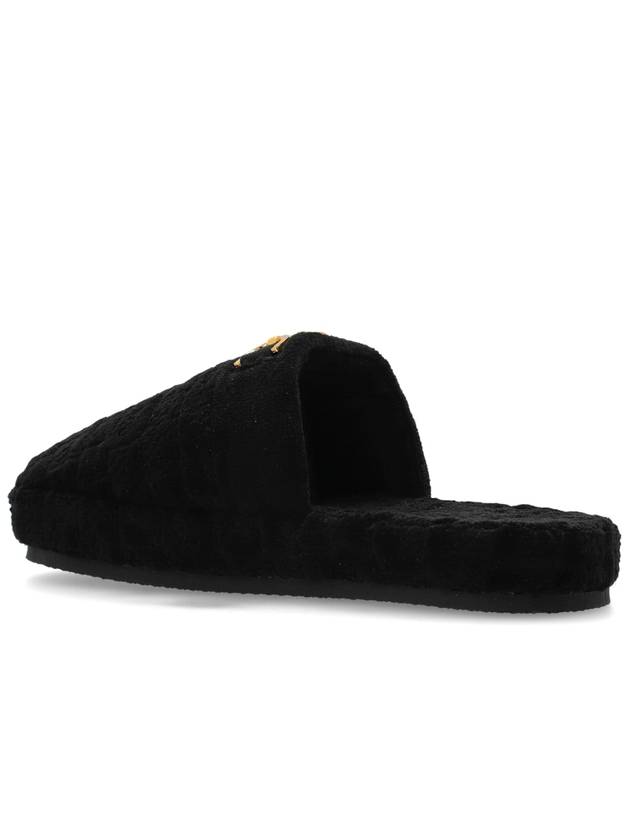 Versace Home Slippers With Logo, Women's, Black - VERSACE - BALAAN 5