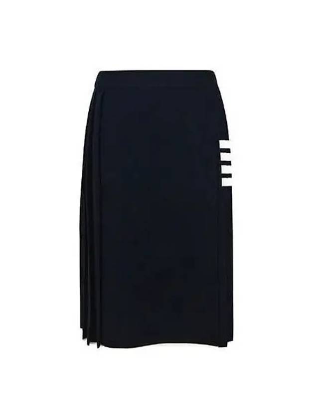 skirt women pleated navy - THOM BROWNE - BALAAN 1