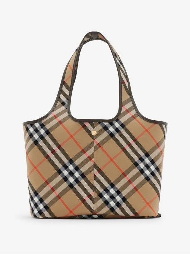 Check Small Tote Bag Sand - BURBERRY - BALAAN 2