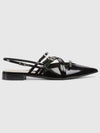 Leather Slingback WITH Band Buckle 796015CLG001000 B0651324723 - GUCCI - BALAAN 2