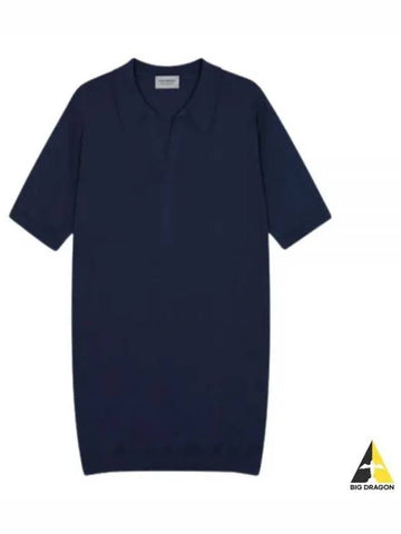 24 Noah French Navy Short Sleeve Knit - JOHN SMEDLEY - BALAAN 1