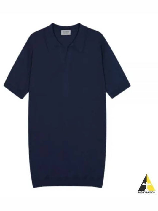 Noah French Navy Short Sleeve Knit - JOHN SMEDLEY - BALAAN 1