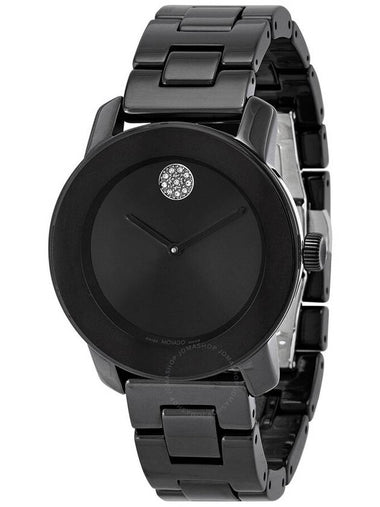 Movado Bold Ceramic Quartz Black Dial Ladies Watch 3600803 - MOVADO - BALAAN 1