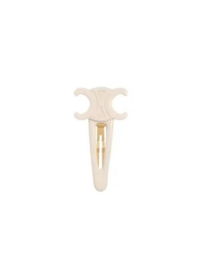 Triomphe Large Snap Hair Clip Ivory Gold - CELINE - BALAAN 2