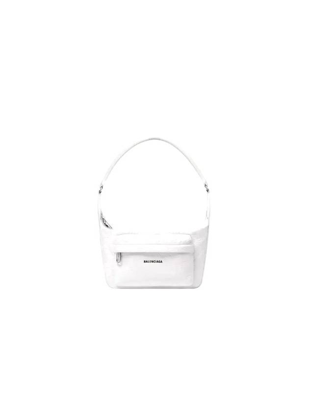 Raver Logo Handle Medium Shoulder Bag White - BALENCIAGA - BALAAN 1