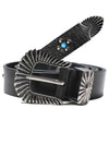 Premium Vintage Western Leather Belt Black - DILETTANTISME - BALAAN 2