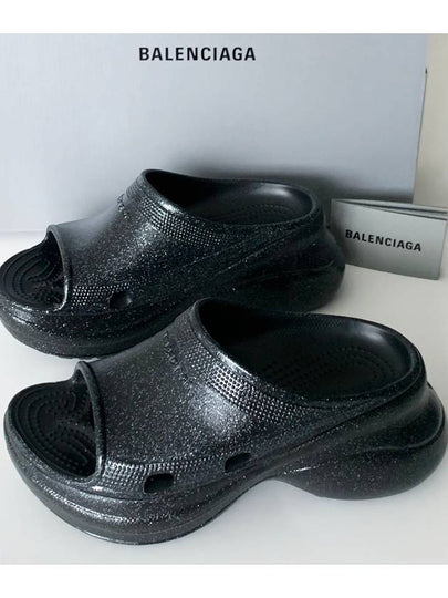 Pool Platform Slipper Black - BALENCIAGA - BALAAN 2