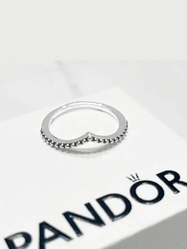 Beaded Wishbone Ring Silver - PANDORA - BALAAN 3