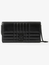 Women's Lola Detachable Strap Quilted Leather Long Wallet Black - BURBERRY - BALAAN 2